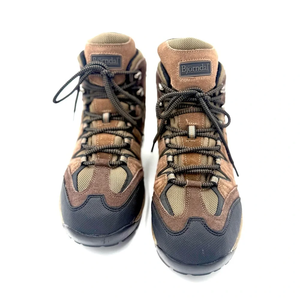 Bjorndal Men's Brown and Black Hiking‎ Boots NWOT, Ships next day . Size 10M